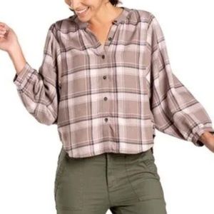 Toad&Co Plaid Hartland Flannel Blouse